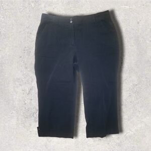 Coldwater Creek black capri pants size 14